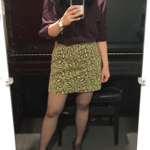 Green mini skirts, vintage